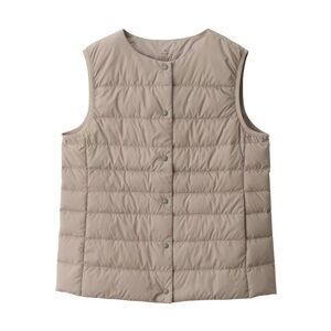NWT Muji light weight down collarless vest